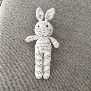 Adorable Cream Stuffed Bunny Toy